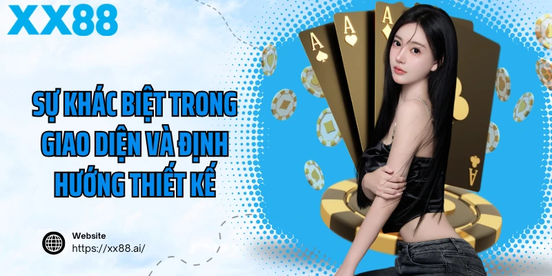 Sự khác biệt trong giao diện và định hướng thiết kế